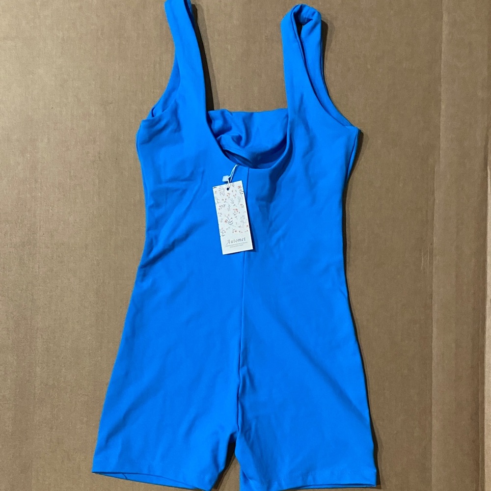 Blue Women's One Piece Swimsuit